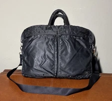 PORTER Tanker 2Way Black Briefcase Shoulder Bag Made in Japan
