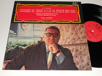 BACH VIOLIN concertos NM Schneiderhan Atzmon Vienna Festival FC 484 E Maj. A Min