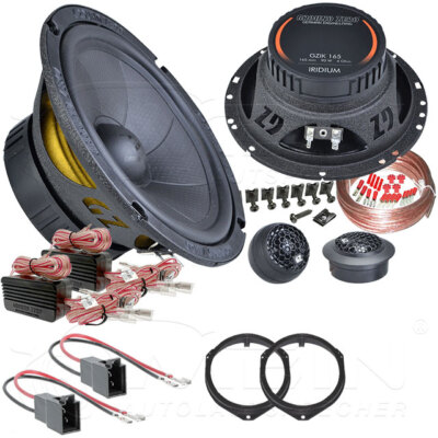 GROUND ZERO LAUTSPRECHER für OPEL ASTRA G Cabrio 1998-2005 Front Tür 150W #AUNH