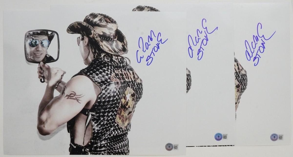 Alan Stone Signed 11x14 Photo BAS COA CMLL Lucha Libre AAA Promo