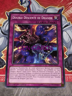 YU GI OH Karte Double Dragon Down MP15-FR039x3