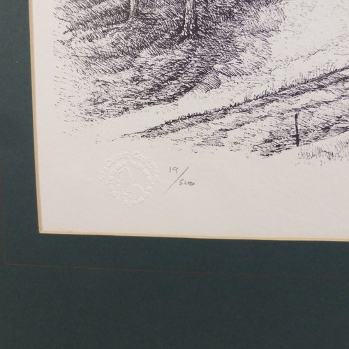 Aireyholme Farm Great Ayton von Ian Croden Line Art Skizze 65 x 55 cm 19 von 500 - Bild 4 von 9