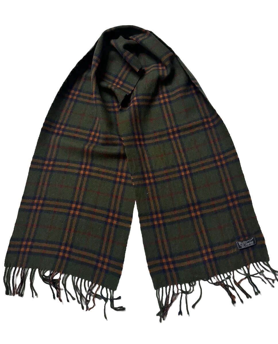 Authentic Burberry Nova Check Muffler in Luxurious Lambwool Khyber Kris Design