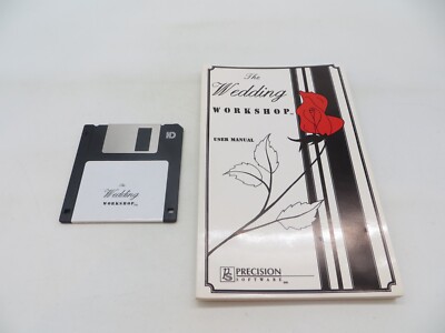 3.5'' Floppy Disk THE WEDDING WORKSHOP computer program Precision Software