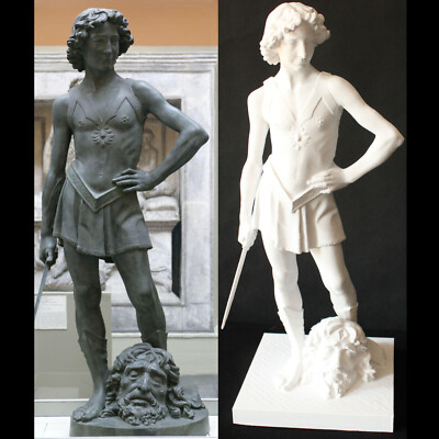 David with the head of Goliath Sculpture. ''20/50cm Big size desk gadget