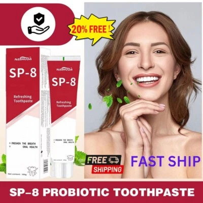 MARKENLOS SP-8 dentifricio sbiancante probiotico rimuovi macchie piastra dentale alito cattivo 2025DE.