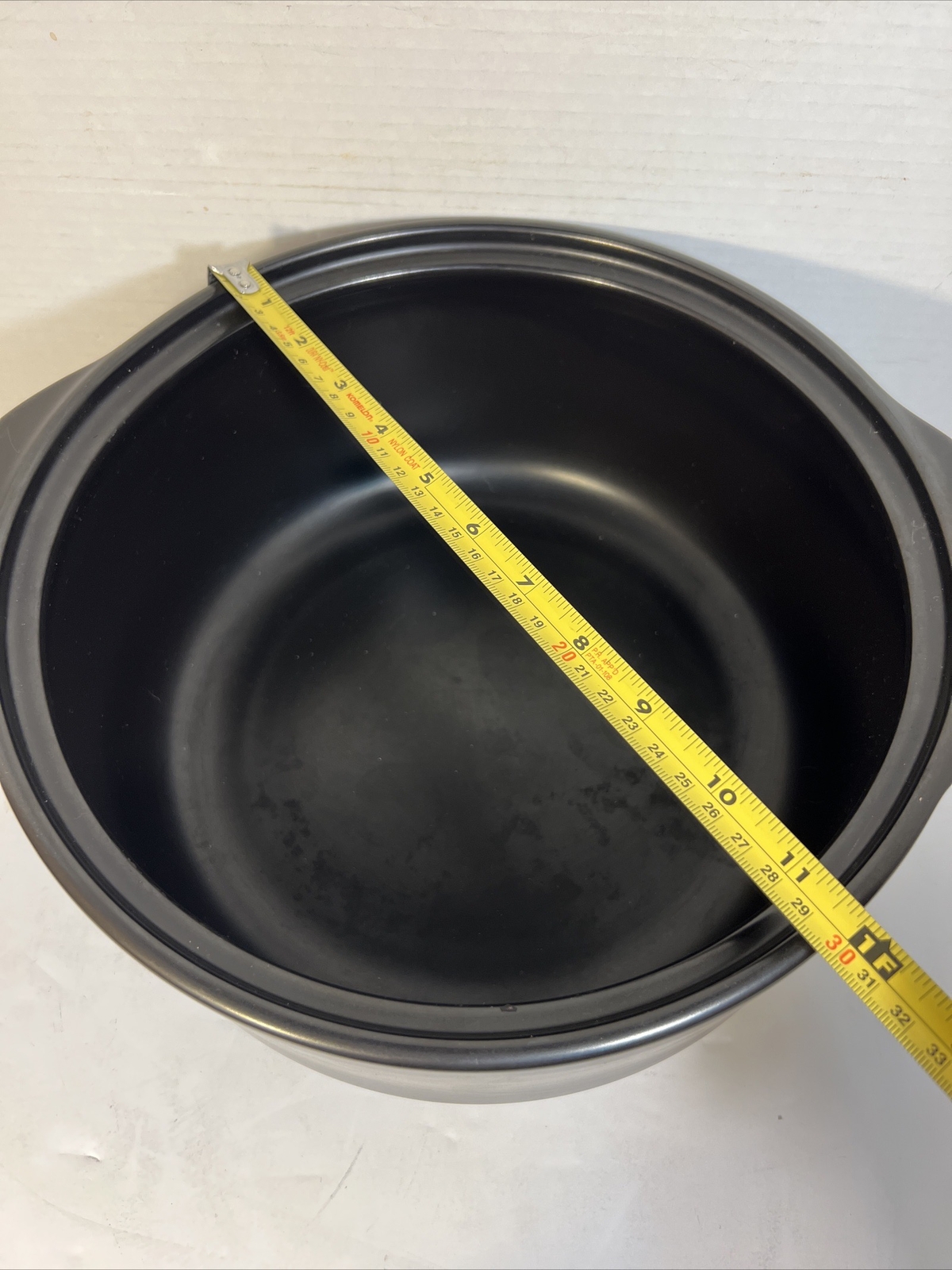 Pampered Chef RockCrok 8 Qt Slow Cooker Stock Pot Ceramic No Lid 3152