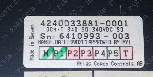 Atlas Copco QCM-T 340 50 Steuergerät 4240033881-0001 - Bild 4 von 4
