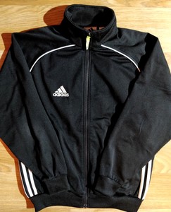 Top Vintage Hombres Chándal Adidas años 90 Chaqueta Negro Rayas Blancas |  eBay