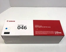 Canon 046 Cyan Toner Cartridge 1249C001 Genuine Original OEM - WEIGHS 100% FULL!