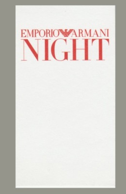 Werbekarte - Advertising Card - Emporio Night von Giorgio Armani