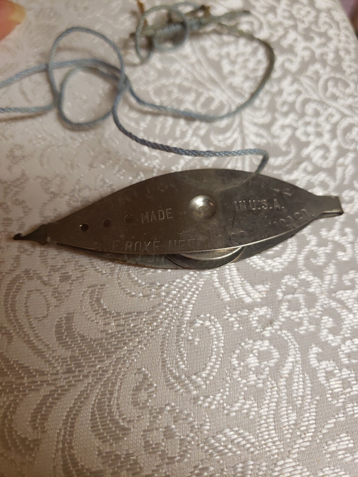 Vintage Boye Co Metal Tatting Shuttle Chicago eBay