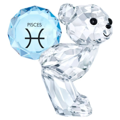 Swarovski Kris Bear Pisces Zodiac Horoscope March #5396294 New Box Authentic