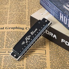 EASTTOP Harmonica 12hole FALA Blues Harmonica Key of C/A/G Blue Harp Mouth Organ