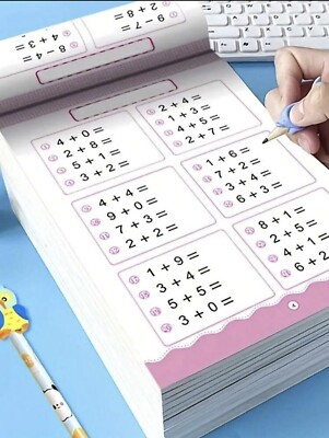 1pc Handwriting 80 Pages/book Of Children s Addition And Subtraction 