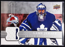2008-09 Upper Deck Series One 2 Color Game Jersey #GJ-RA Andrew Raycroft