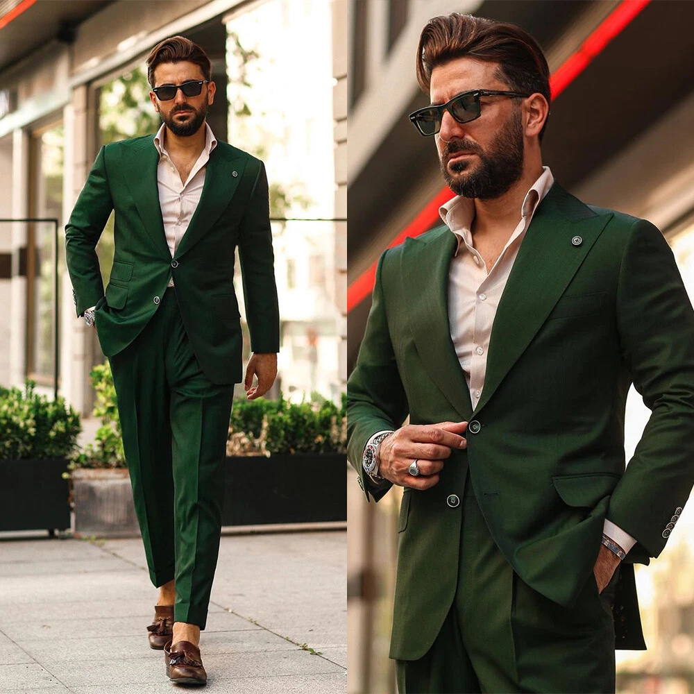 Green blazer men deals