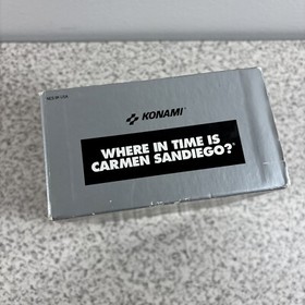 Where in Time is Carmen Sandiego? (Nintendo NES 1991) Konami - BOX ONLY
