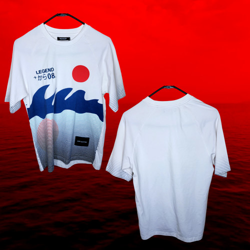 PINK DOLPHIN - MENS RISING SUN T-SHIRT SMALL