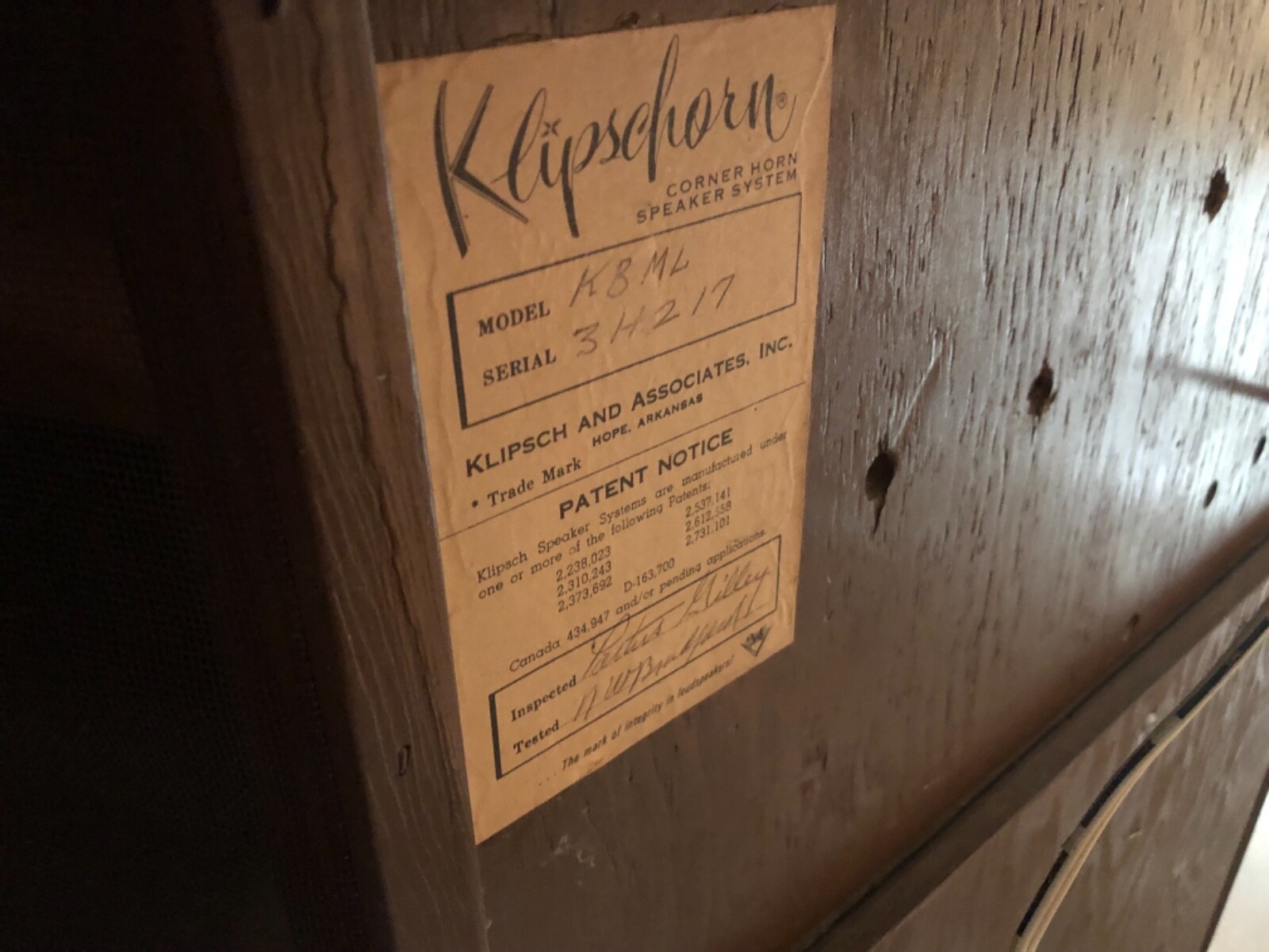 Klipschorn speakers eBay