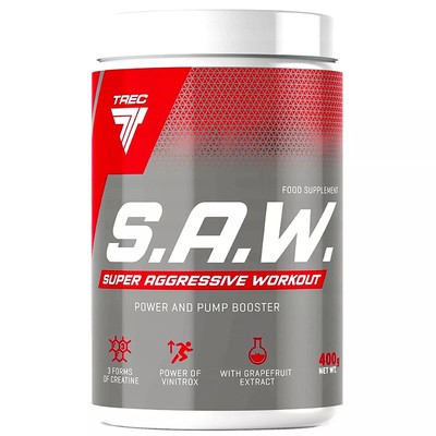 SAW 400/600g TREC- Pre-Workout Booster Energie Konzentration 3 Arten von Kreatin