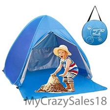 Pop Up Beach Tent Shade Sun Shelter UPF 50 Canopy Cabana 2-