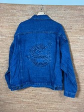 Vintage Tyca Embossed Local 321 Mail Carriers Denim Jean Jacket MADE IN USA XL