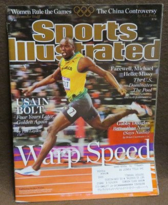#1267 SPORTS ILLUSTRATED AUGUST 13 2012 USAIN BOLT OLYMPIC