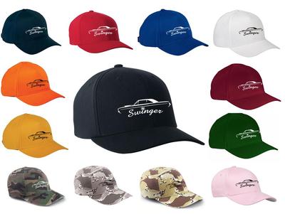 1969-71 Dart Swinger Muscle Car Classic Color Outline Design Hat Cap NEW