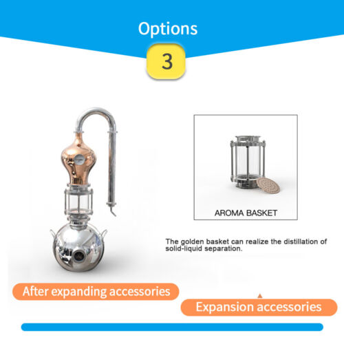 4Gal Distiller Still for Home Use SS304 Kit Vinificazione Kit Distillazione Birrificazione - Foto 16 di 21