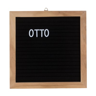 Holz Memo Tafel mit Buchstaben