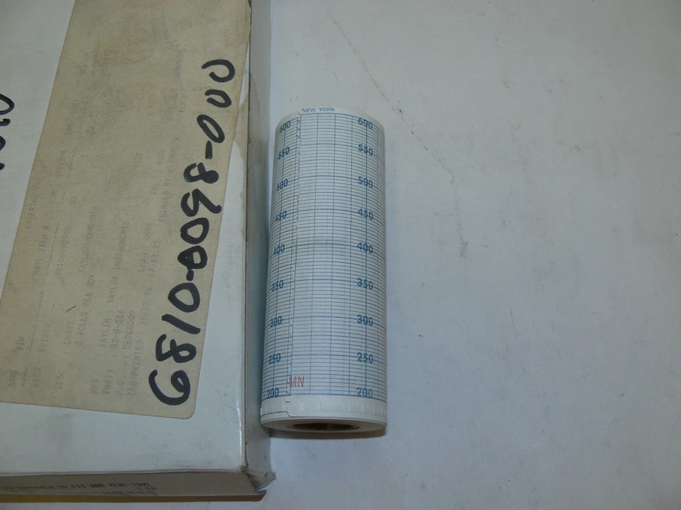 Taylor 82-S-516 Chart Recorder Paper 5 Rolls - Image 3 of 3