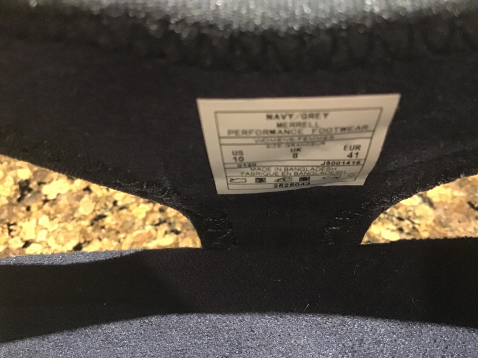 Merrell District Muri Lattice sandalo donna taglia 10 M blu navy prezzo al dettaglio consigliato $74 95 nuovo senza scatola