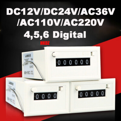 4,5,6 Digital Display 0-999999 Electronic Counter Impulse Magnetic Inductive NKW