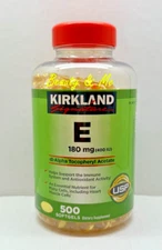 Kirkland Singature Vitamin E 400 IU, 500 Softgels