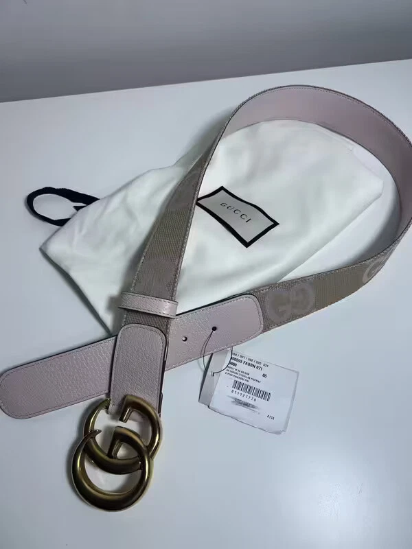 Ceinture en toile Gucci 100 % authentique neuve taille 85 rose