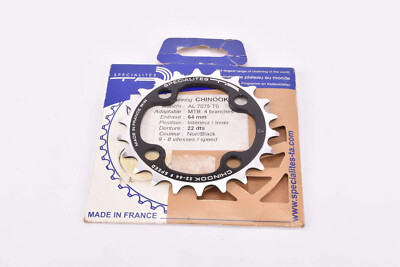 NOS Specialites TA Chinook Interieur Triple smallest 4-arm chainring 22t. 64 BCD