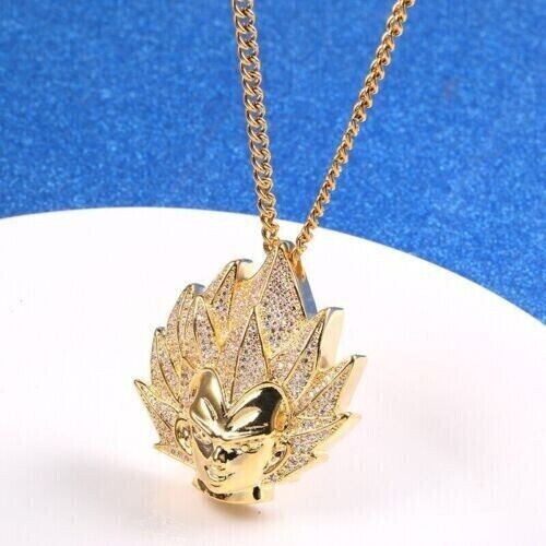 2Ct Round Cut Lab-Created VEGETA Pendant 14K Yellow Gold Plated 18