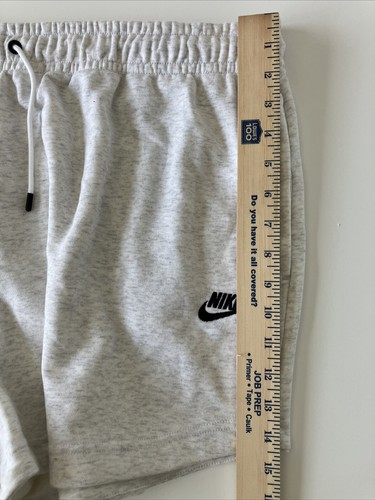 Nike Women French Terry Lounge Shorts CZ3554 White Heather 051 - Size 2X - NWT - Picture 10 of 11