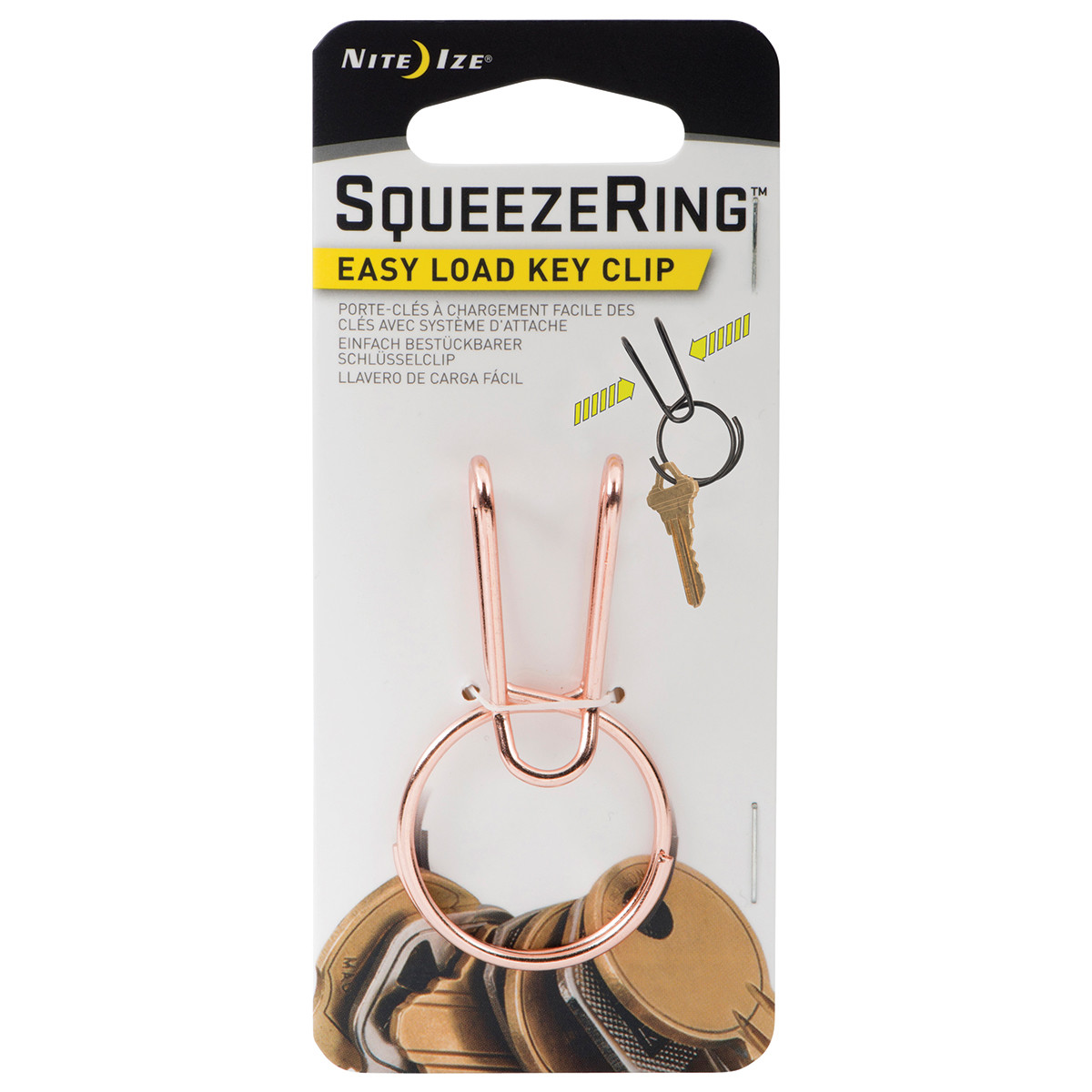 Nite Ize Squeeze Ring easy Load Key Clip Copper KSQR40R6 eBay
