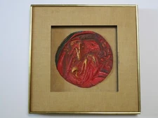 FRANCO ASSETTO PAINTING SCULPTURE ABSTRACT EXPRESSIONISM ITALIAN MODERNISM VNTG