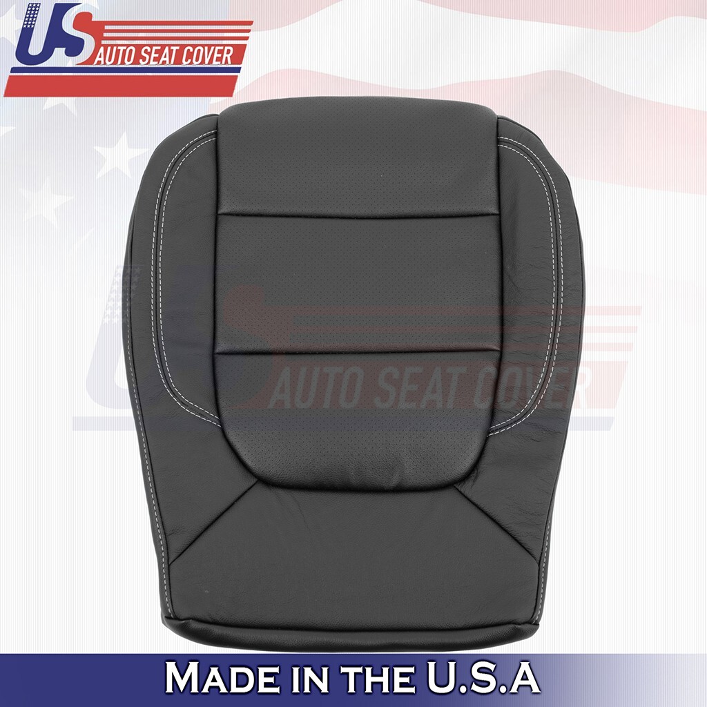 2019 to 2023 For Chevy Silverado Front Set Bottoms Perf Leather Cover Black