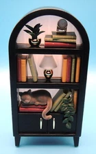 Bath & Body Works BOOKCASE Bookshelf CAT Wallflower 24/7 LIGHT-UP Diffuser PLUG