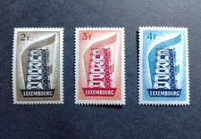 ZNACZKI LUKSEMBURG MNH 1956 EUROPA CEPT. PIERWSZE WYDANIE. IDEALNY. SERIA KLUCZY