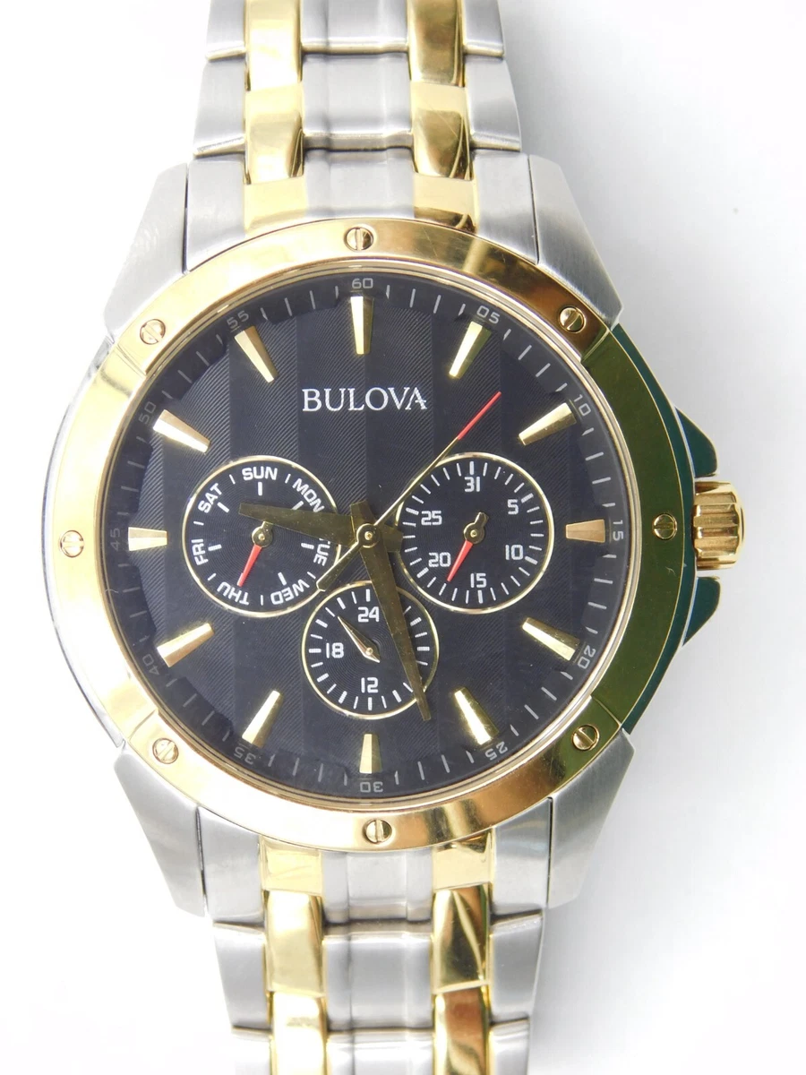 Bulova B5 C9601188 Quartz Wrist Watch w Original Box Paperwork