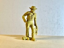 Marx 1950's Cowboy holding reins from early Western Town set.