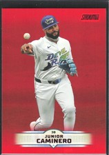 2025 Topps Stadium Club Baseball Card #146 Junior Caminero Red TB Rays