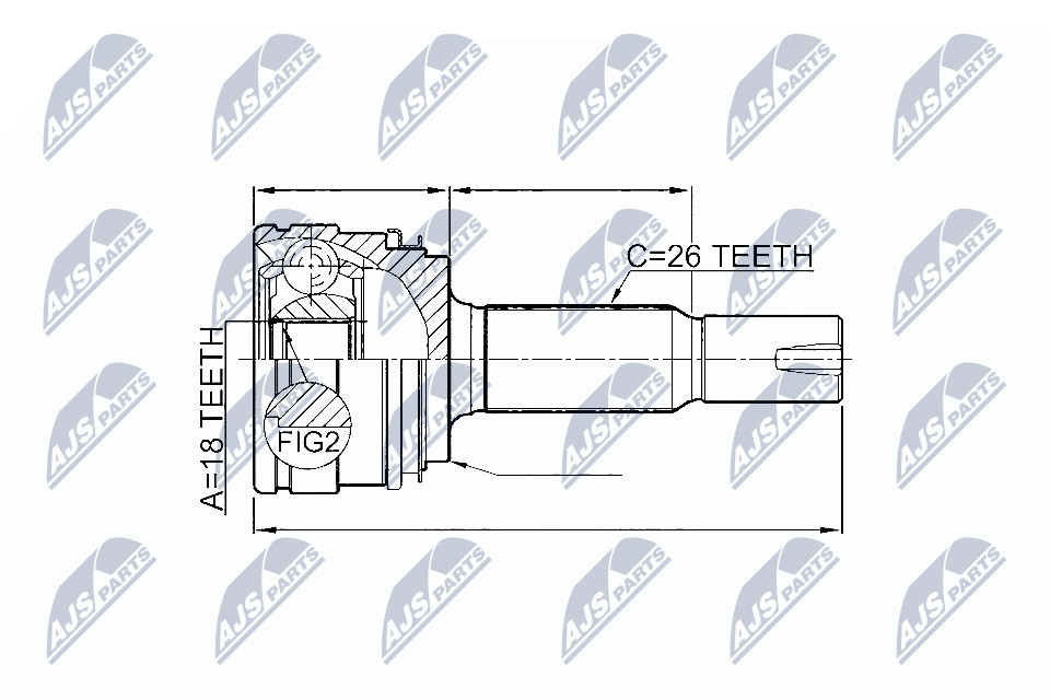 N.T.Y. NPZ-TY-085.NTY Joint Kit, drive shaft for TOYOTA