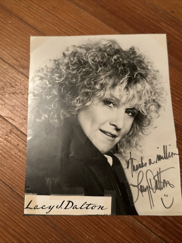 Autographed Headshot Publicity Still LACY J DALTON Country Singer 