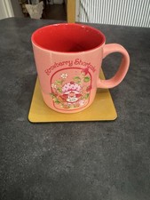 New Strawberry Shortcake Coffee Mug Pink Mad Engine 2024 3.5"Dx4"H 14 fl oz